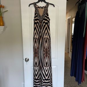Boston Proper leopard print party dress Size 8